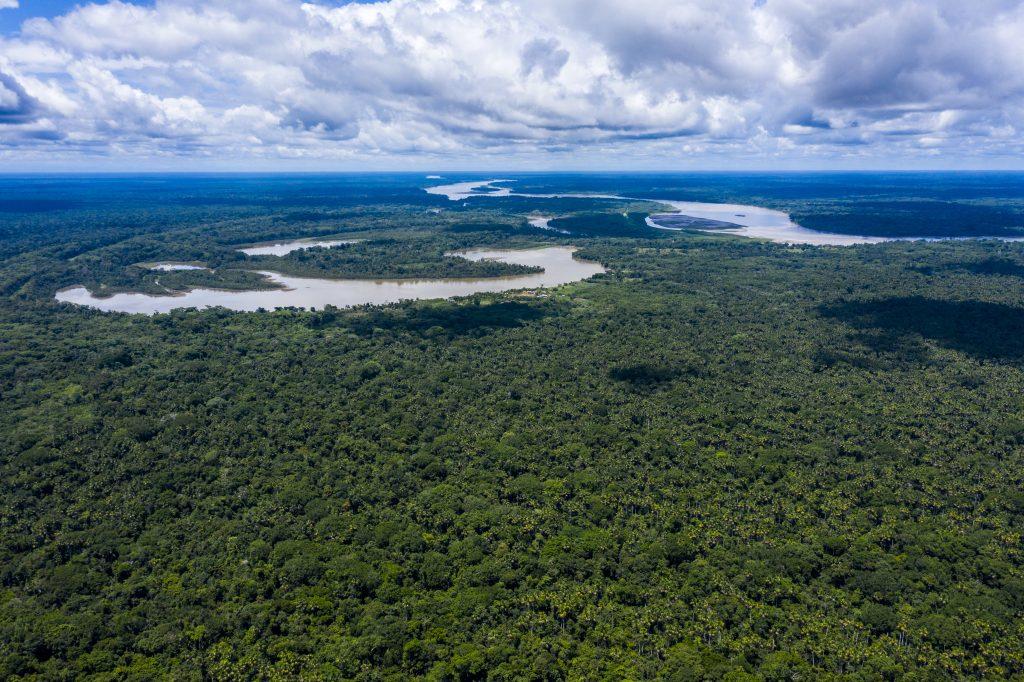 Vista aérea de los Humedales del Datem del Marañon, donde se realiza el primer proyecto con financiamiento del GCF desde hace 7 años.